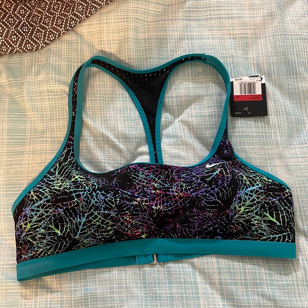 Nike Swim Blue Top Multi Colored